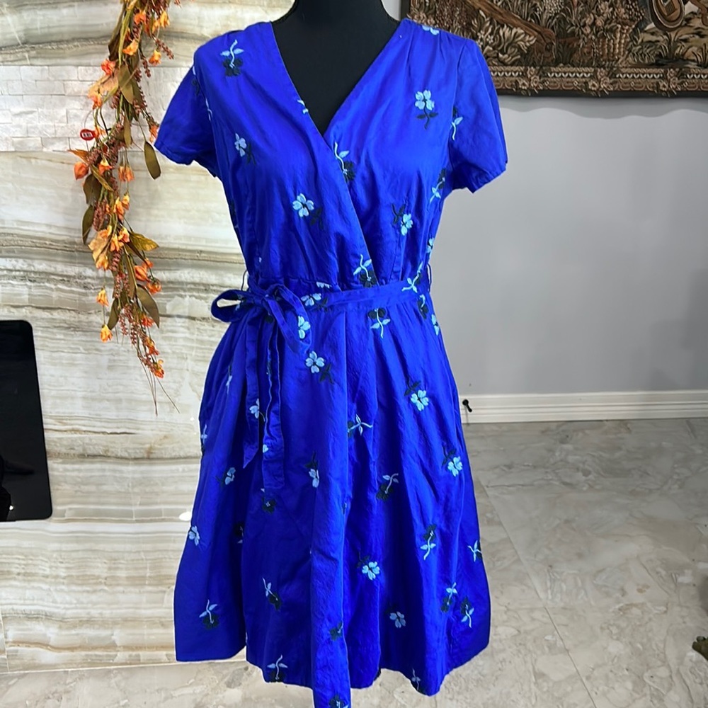 Lands End Floral Embroidered Dress size‎ 10